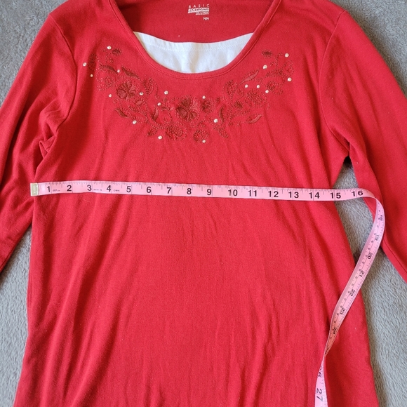 2000s y2k top blouse elena gilbert long sleeve - Picture 3 of 5